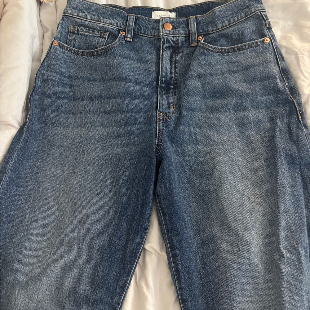 Evereve Blue Straight Leg Jeans
